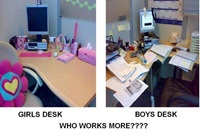 Girl vs boy who works more